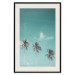 Poster On Freedom - tropical landscape of three palms against clear sky 135302 additionalThumb 17