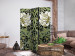 Room Divider Beauty of Sketch (3-piece) - unique composition of plants and flowers 136102 additionalThumb 4
