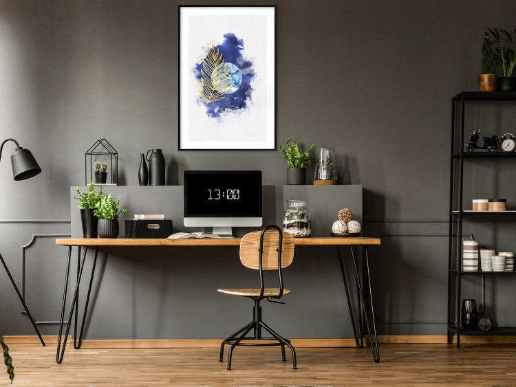 Poster Magical Plant - abstract composition of moon in watercolor motif 137702 additionalImage 14