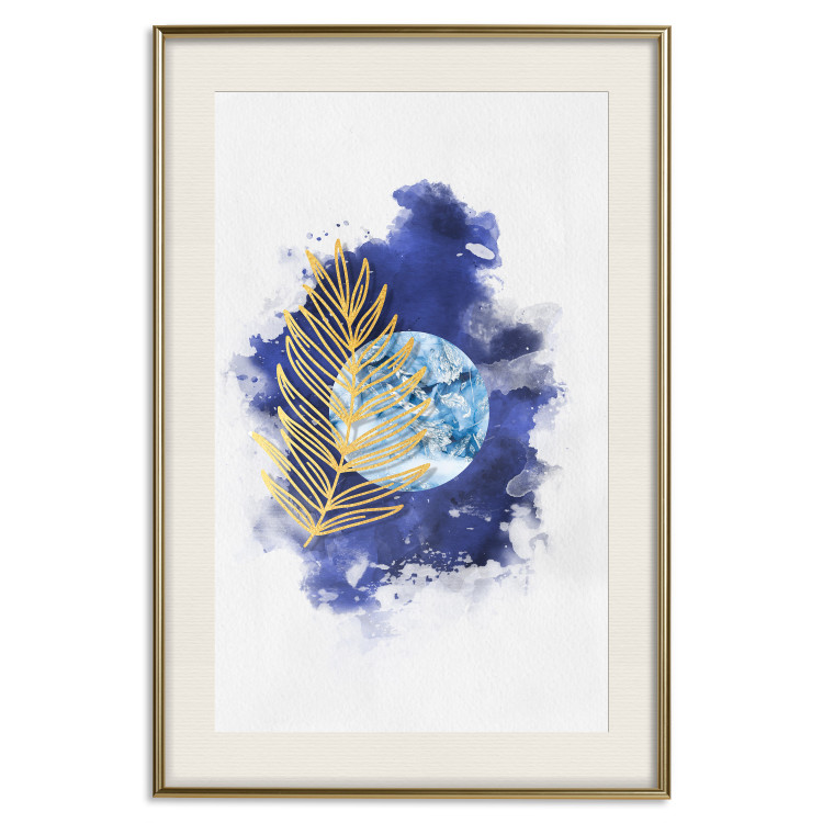 Poster Magical Plant - abstract composition of moon in watercolor motif 137702 additionalImage 2