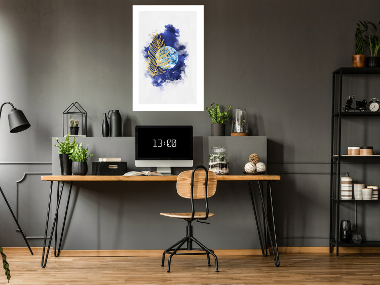 Poster Magical Plant - abstract composition of moon in watercolor motif 137702 additionalImage 17
