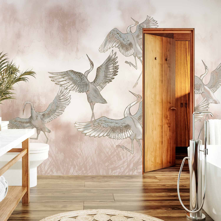 Photo Wallpaper Pink cranes 138402 additionalImage 8