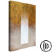 Canvas Spectrum Abstraction (1-piece) - fading white stripe and gold-gray background 143802 additionalThumb 6