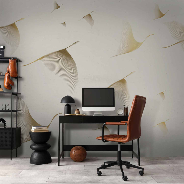 Wall Mural Linear Birds - Abstract Representation of a Goose Key 146402 additionalImage 4