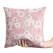 Decorative Velor Pillow Rose embrace - a delicate floral pattern in shades of pastel pink 147102 additionalThumb 2