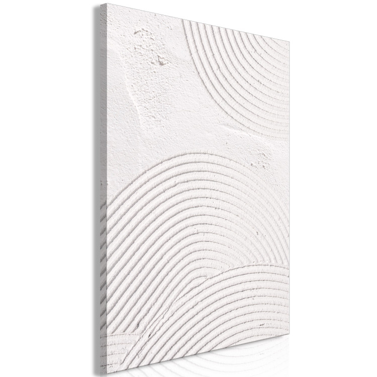 Canvas Art Print Grooves - Abstract Patterns in Cement With Organic Shapes 149902 additionalImage 2