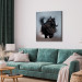 Canvas Print AI Maine Coon Cat - Walking Animal With Long Black Hair - Square 150202 additionalThumb 10