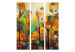 Room Divider Screen Colorful Forest - Geometric Composition Inspired by the Style of Klimt [Room Dividers] 151902 additionalThumb 7