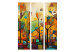 Room Divider Screen Colorful Forest - Geometric Composition Inspired by the Style of Klimt [Room Dividers] 151902 additionalThumb 3