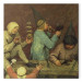 Reproduction Painting Children's Games (Kinderspiele): detail of left-hand section showing children making toys and blowing bubbles 153402