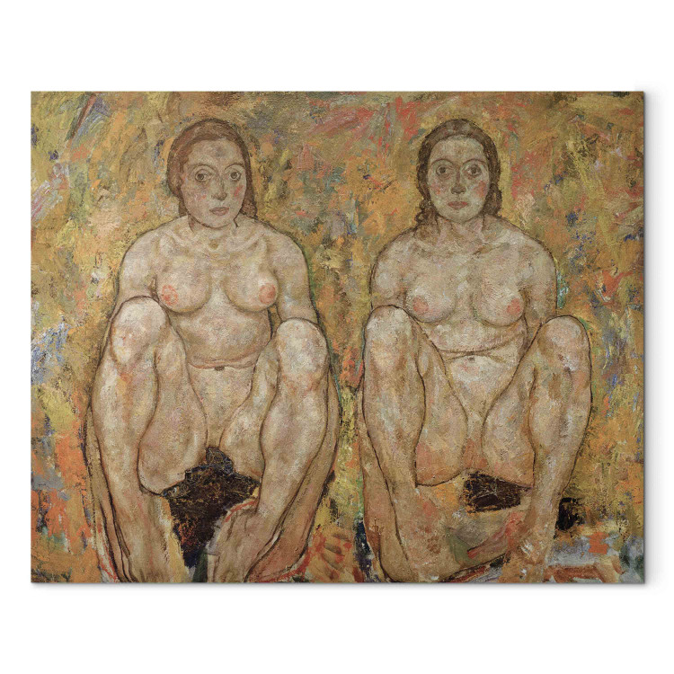 Art Reproduction Hockendes Frauenpaar 159402