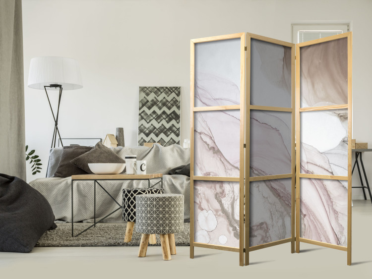 Room Divider Abstract - Spilled Patches of Color in Shades of Soft Pink [Room Dividers] 159802 additionalImage 8