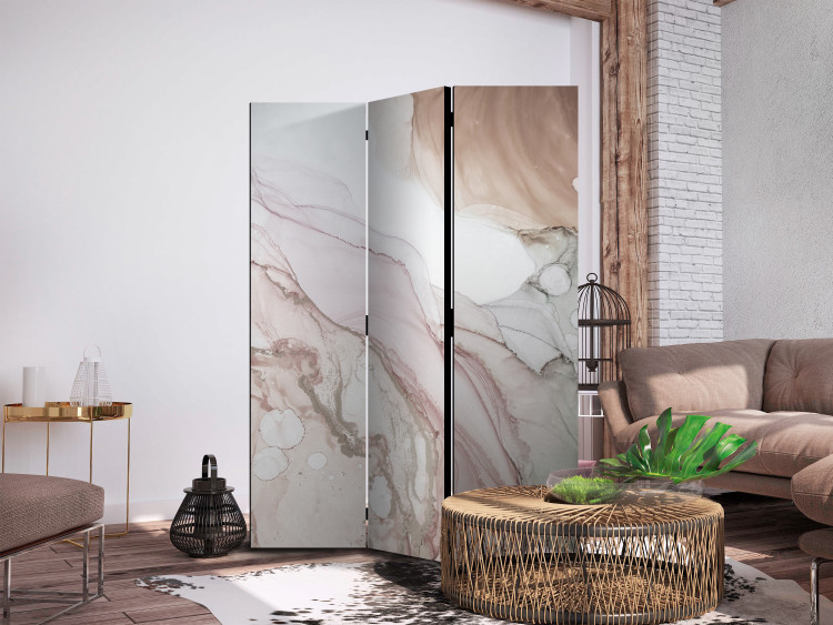 Room Divider Abstract - Spilled Patches of Color in Shades of Soft Pink [Room Dividers] 159802 additionalImage 2