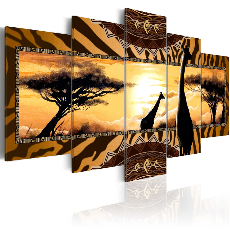 Canvas Print African giraffes 55502 additionalImage 2