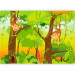 Wall Mural Fairy World - Jungle with monkeys on vines among trees for children 61202 additionalThumb 5