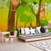 Wall Mural Fairy World - Jungle with monkeys on vines among trees for children 61202 additionalThumb 2