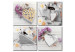 Canvas Art Print Hearts and flowers 88802