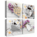 Canvas Art Print Hearts and flowers 88802 additionalThumb 2