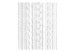 Room Divider Screen White Weave - light texture of white fabric with patterned weave 95302 additionalThumb 3