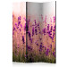 Folding Screen Lavender in the Rain - romantic lavender flowers in a meadow 95602