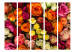 Room Divider Bouquet of Roses II - romantic landscape of colorful flowers with vivid hues 97002 additionalThumb 3