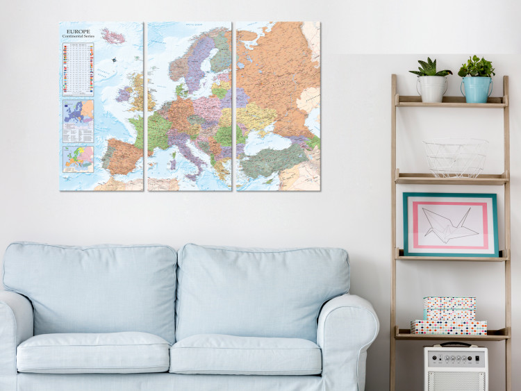 Decorative Pinboard World Maps: Europe II [Cork Map] 97402 additionalImage 3