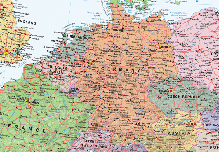 Decorative Pinboard World Maps: Europe II [Cork Map] 97402 additionalImage 5