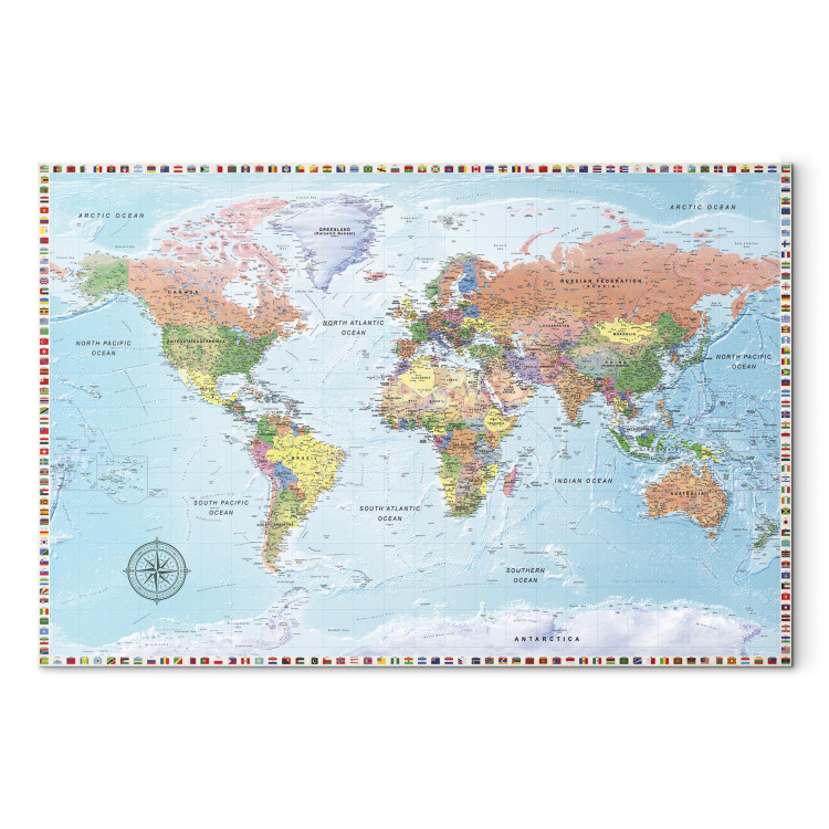 Canvas Maps: The World of Diversity 98002