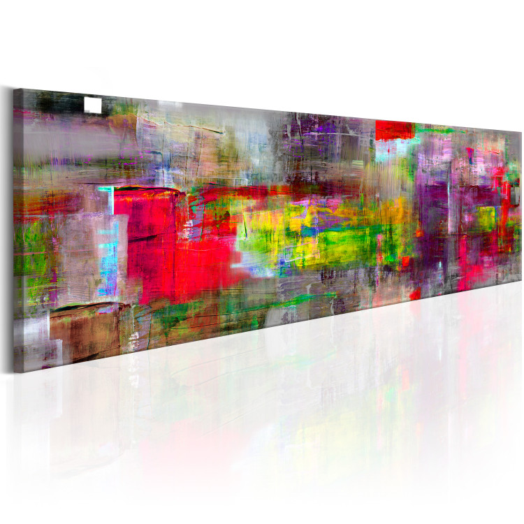 Canvas Art Print Colorful Texture (1-piece) - Artistic Multicolored Abstraction 106212 additionalImage 2