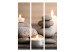 Room Divider Relaxation - candle amidst a tower of stones in an oriental motif 114012 additionalThumb 3