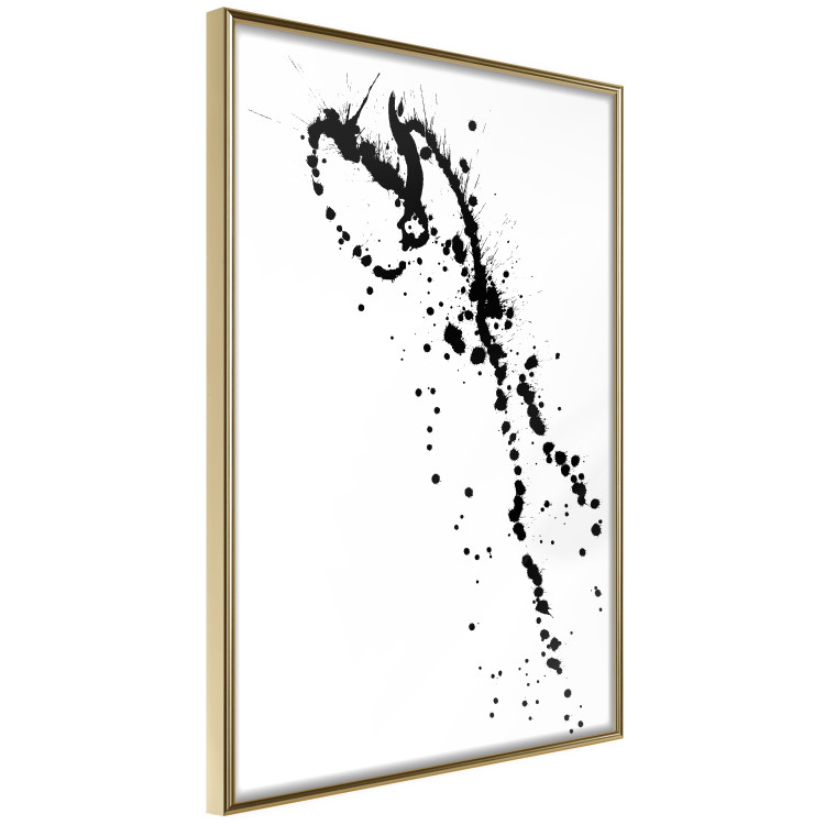 Wall Poster Black splatter - black and white minimalist composition with splashes 115112 additionalImage 5