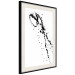 Wall Poster Black splatter - black and white minimalist composition with splashes 115112 additionalThumb 3