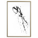 Wall Poster Black splatter - black and white minimalist composition with splashes 115112 additionalThumb 14