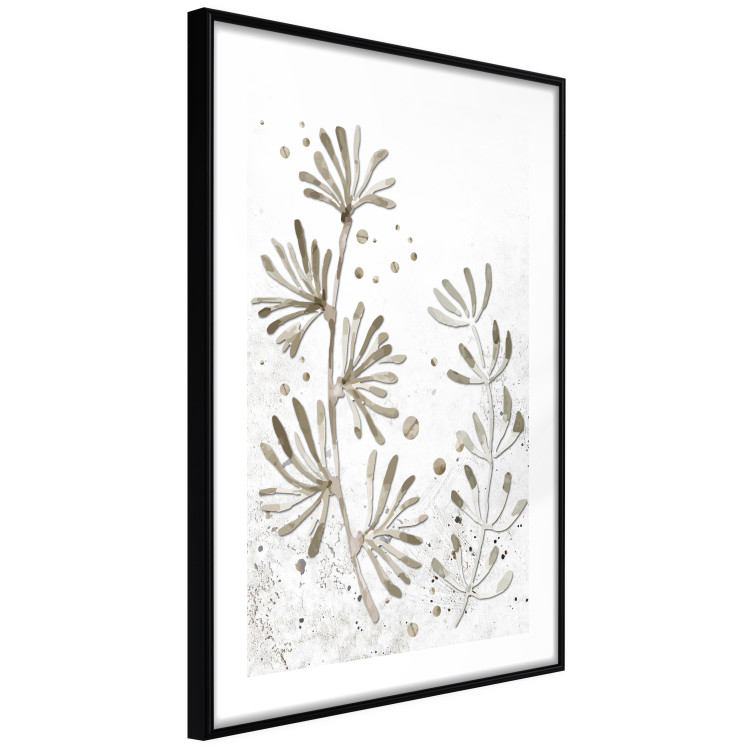 Wall Poster Curved Branches - delicate leaves on a background with muted colors 116412 additionalImage 11