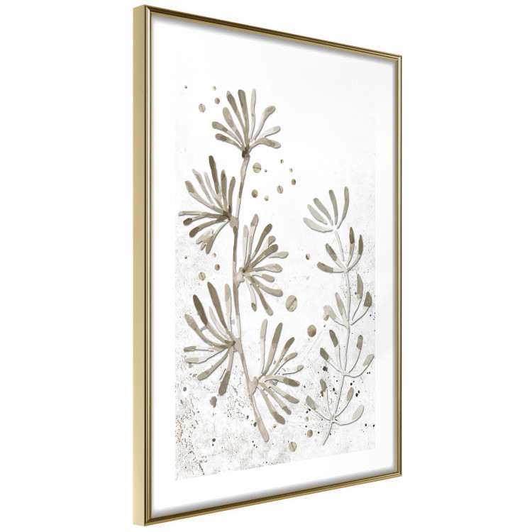 Wall Poster Curved Branches - delicate leaves on a background with muted colors 116412 additionalImage 6