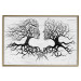 Wall Poster Kiss of the Wind - black and white romantic abstraction with trees 117012 additionalThumb 20