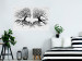 Wall Poster Kiss of the Wind - black and white romantic abstraction with trees 117012 additionalThumb 17