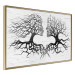 Wall Poster Kiss of the Wind - black and white romantic abstraction with trees 117012 additionalThumb 14