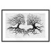 Wall Poster Kiss of the Wind - black and white romantic abstraction with trees 117012 additionalThumb 15