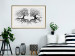 Wall Poster Kiss of the Wind - black and white romantic abstraction with trees 117012 additionalThumb 21