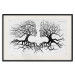 Wall Poster Kiss of the Wind - black and white romantic abstraction with trees 117012 additionalThumb 18