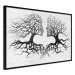 Wall Poster Kiss of the Wind - black and white romantic abstraction with trees 117012 additionalThumb 10