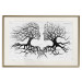 Wall Poster Kiss of the Wind - black and white romantic abstraction with trees 117012 additionalThumb 19