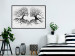Wall Poster Kiss of the Wind - black and white romantic abstraction with trees 117012 additionalThumb 5