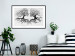 Wall Poster Kiss of the Wind - black and white romantic abstraction with trees 117012 additionalThumb 6