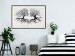 Wall Poster Kiss of the Wind - black and white romantic abstraction with trees 117012 additionalThumb 22