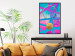 Poster Obstacle Course - colorful geometric abstraction with golden accents 117912 additionalThumb 5