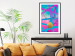 Poster Obstacle Course - colorful geometric abstraction with golden accents 117912 additionalThumb 4