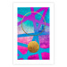 Poster Obstacle Course - colorful geometric abstraction with golden accents 117912 additionalThumb 25