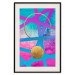 Poster Obstacle Course - colorful geometric abstraction with golden accents 117912 additionalThumb 18